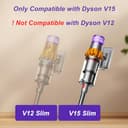 Ersatz-Bürstenwalze Kompatibel mit Dyson V15 Detect Slim, Absolute, Total Clean, Extra Staubsauger – Softwalzen Bodendüse & HEPA Filter Set, Ersatzteile Zubehör 971634-01 - 2