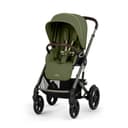 CYBEX Gold TALOS S LUX Kinderwagen, Ab Geburt bis 22 kg (ca. 4 Jahre), Mit Offroad-Federung, verstellbarem Griff und ergonomischer Liegeposition, Moss Green - 2