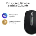 Logitech MX Anywhere 3S for Mac, kompakte kabellose Bluetooth-Maus, 8K-DPI-Abtastung auf jeder Fläche, leise Klicks, USB C, kabellose Maus für MacBook Pro, MacBook Air, iMac, iPad - Space Grau - 11
