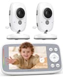 BOIFUN Baby Monitor Video Con Telecamera, Senza Wi-Fi, 4" IPS Schermo Con Zoom 5X, Facile Da Usare e Configurare, Rilevamento del Suono, ModalitÃ VOX - 1