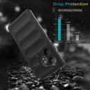 ESTH® Liquid Silicone Hülle für Realme GT 6T 5G/Realme GT Neo6/GT Neo6 SE mit Antibakteriellem Schutz und Kratzfestes weichem Mikrofaserfutter, Rundumschutz Stoßfeste Handyhülle Case, Schwarz - 5