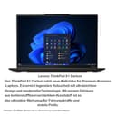 Lenovo ThinkPad X1 Carbon Gen 13 Aura Edition, Intel Core Ultra 5 225U, 14" WUXGA IPS (1920x1200) 500 Nits, 16GB LPDDR5x RAM, 2 TB SSD, Wi-Fi 6E, Windows 11 Pro, QWERTZ, Schwarz - 8