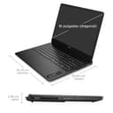 HP OMEN Slim - Ordenador portátil Gaming 16" 2.5K WQXGA (Intel Ultra 7-255H, 24GB RAM, 1TB SSD, NVIDIA RTX 5060, Windows 11 Home) Teclado QWERTY Español - Negro - 4