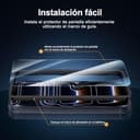 NEW'C 2 x Protector Pantalla para iPhone 17 Pro Max (6,9 Pulgadas) y 2 x Protector Pantalla Protector de Lente de Cámara - Cristal Templado -Ultra Resistente- Herramienta de instalación fácil incluida - 3