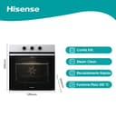 Hisense BI61111AX Forno da Incasso Multifunzione 77 L, Termoventilato, 12 Funzioni di Cottura, Steam Clean, Pizza 300°C, AirFry, Preriscaldamento Rapido, Classe A, Inox - 2