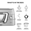 Kenwood Titanium Chef Baker KVC85.004SI - Robot de cocina con báscula integrada (incluye set de pastelería de 3 piezas, cuenco de 5 L y 3,5 L, regulador de velocidad continuo, 1200 W), color plateado - 7