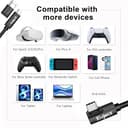 Kuject Link Cable 20FT Compatible for Quest 3S/3, Quest 2/Pro, Pico 4, VR Headset Accessories Cable for Rift S/Steam VR Games, USB 3.0 Type C to C High Speed Data Transfer Charging Cord for Gaming PC - 7