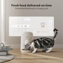 PETLIBRO Automatic Cat Feeder, Battery Operated, Smart WiFi App Control, Wireless Dry Food Auto Dispenser, Compact Design, Timed Biscuit Feeding, Easy to Use, Portion Adjustable (White, 2L) - 6
