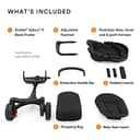 Stokke Xplory X, Ruby Red - Luxury Pushchair - Adjustable for Both Baby & Parents’ Comfort - Padding, Harness & Reflective Zip for Added Safety - Folds in One Step - 3