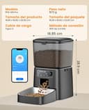 oneisall 3.5L Comedero automático para Gatos, Comedero Inteligente WiFi para Gatos, Control App, 1-10 Comidas al día, Dispensador de Comida para Gato/Perro, con Cuenco de Acero Inoxidable - 9