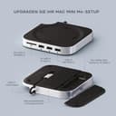 SATECHI Mac mini M4 Hub & Stand mit NVMe SSD Gehäuse, Aluminium Dock mit 2X USB-A bis 10 Gbit/s, 1x USB-A 480 Mbit/s, SD-Kartenleser und optimierter Belüftung für Mac mini M4 & M4 Pro – Silber - 2