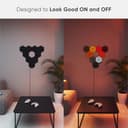 Nanoleaf Shapes Ultra Black Hexagon Starter Kit, 9 Smart Light Panels LED RGBW - Modular Wi-Fi Colour Changing Wall Lights, Works with Alexa Google Assistant Apple Homekit, for Room Decor & Gaming - 3