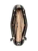 GUESS bolso de hombro bolso bandolera Noelle II Tri Compartment Shoulder Crossbody Bag Coal Logo negro - 4