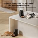 PETLIBRO Futterautomat Katze, Katzenfutter Automat Kabellos 2,4G WiFi Intelligenter Futterspender Katze, Wiederaufladbarer Akku mit 30 Tagen Batterielebensdauer, mit Edelstahlnapf, APP-Steuerung - 5