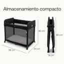 Bugaboo Stardust, 2 en 1: Parque Infantil Plegable y Cuna de Viaje compacta con colchón, desplegado en 1 Segundo, Bolsa de Transporte, Desde recién Nacidos hasta niños pequeños, Midnight Black - 7