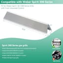 Spirit 300 Flavorizer Bar für Weber Spirit E-310 E320 E330 (2013-Current), Spirit II E-310 S-310 gbs Serie (mit vorderen Brennerknöpfen), 38,9cm Edelstahl Hitzeschild für Weber 7636 Ersatzteile - 2