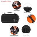 Elonbo Custodia da trasporto per calcolatrice grafica a colori CASIO FX-9750GIII/PRIZM FX-CG50, tasca extra con cerniera per cavo di ricarica, caricabatterie, manuale, nero - 4