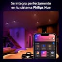 Philips Hue Kit Inicio Pro: Hue Bridge Pro + Smart button + 3 focos led inteligentes E27, Luz Blanca y Colores, funciona con Matter, Apple Home, Amazon Alexa, Google Assistant, Samsung SmartThings - 5