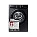 Samsung WW90CGC04AABEG Washing Machine, 9 kg, 1400 rpm, Energy Efficiency Class A, Microplastic Programme, Ecobubble, 14 Programmes, WiFi SmartControl, Black - 1
