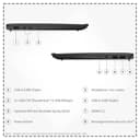 Lenovo ThinkPad X1 Carbon Gen 12 Laptop, Intel Ultra 7-155U, 32 GB LPDDR5x RAM, SSD PCIe da 2 TB, display WUXGA (1920 x 1200) da 14 pollici, grafica integrata, tastiera retroilluminata, lettore FP - 4