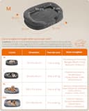 Feandrea Cuccia per Cani di Taglia Media, 76 x 51 x 18 cm, Ortopedica, Rivestimento Impermeabile, Bordi Rialzati, Sfoderabile e Lavabile, Antiscivolo, Grigio Ardesia PGW281GN01 - 6