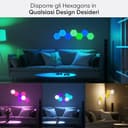 Nanoleaf Shapes Hexagon Starter Kit, 9 Esagoni Luminosi LED RGBW Smart, Applique da Parete Interno Modulari, Luci Led 16M Colori WiFi, Funziona con Alexa, Sincronia Musica e Monitor, Deco e Gaming - 2