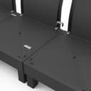 Keter Elements 7 Seater 100% recycled Outdoor Garden Furniture Modular Lounge Set - Graphite with Grey Cushions Fade Free | All Weather Resistant | Easy Clean | Zero Maintenance - 6