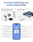 ECOVACS DEEBOT T30C OMNI GEN2 Robot Aspirapolvere e Lavapavimenti, 25.000 Pa, ZeroTangle 3.0, TruEdge 2.0, TrueMapping 2.0, Lavaggio dei panni con acqua calda a 75°C, Stazione OMNI All-in-One, Nero - 8