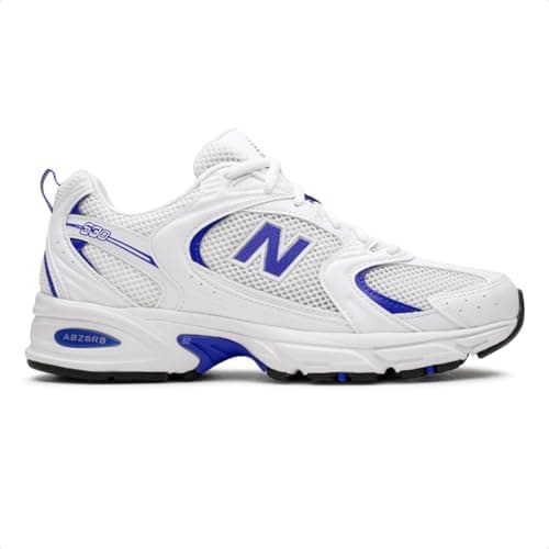 New Balance Men's 530 trainers, White Blue, 44 EU