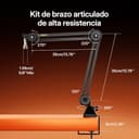 MAONO PD200W Hybrid Podcast Micrófono para PC,Conexión inalámbrica, USB y XLR dinámico micrófono con brazo articulado, Software, Cancelación de Ruido, para Podcast,Streaming,Gaming,Studio y Voice over - 9