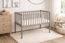 Baby Happy Bliss Lettino co-sleeping 80x40 cm CHARLIE – In legno massello di faggio – Con materasso e cinghia di fissaggio (Tortora) - 3