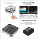 ACASIS Mac mini M4 Dock & Stand with Dual-Bay NVMe SSD Enclosure, Aluminum HDMI Hub for Mac mini M4 and M4 Pro 2024, 4K60Hz HDMI,4 X 10G USB A, PD 30W, SD/TF, Support SSD B+M M-Key - 3