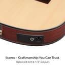 Ibanez GA35TCE-NT Classical Electro Acoustic Guitar – Thinline Cutaway Nylon String with Spruce Top, Sapele Back & Sides, Undersaddle Pickup, AEQ210T Preamp & Onboard Tuner - Natural High Gloss - 7