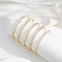 Turandoss Geschenk Muttertag für Mama, Tennisarmband Damen Gold, Elegantes 14 Karat Vergoldet Cubic Zirconia Damen Classic Gold Armreif Schmuck Geschenke für Frauen Damen Mädchen - 7