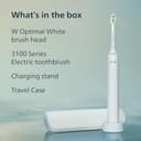 Philips Sonicare 3100 Series Electric Toothbrush - Sonic Toothbrush with Pressure Sensor, 3 Intensity Levels, EasyStart Feature, SmarTimer, 14-Day Runtime, Travel Case, White, HX4033/21, [New] - 9