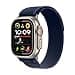 Apple Watch Ultra 2 (GPS + Cellular 49mm) Smartwatch, Sport Watch with Titanium Case in Nature and Trail Loop in Blue (M/L) Fitness Tracker, Precise GPS, Extra Long Battery Life - 1