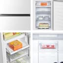 Hisense RB327N4BWE 55cm Freestanding 50/50 Fridge Freezer - 256 litre capacity - Total No Frost -LED Light - Reversible door - Silver - E Rated, H182.4 x W55 x D56.2 (cm) - 4