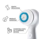 Clarisonic Spazzola per pulizia del viso con pori profondi di ricambio compatibile con Mia 1, Mia 2, Mia Fit, Alpha Fit, Smart Profile Uplift e Alpha Fit X, confezione da 2 - 3