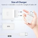 120W Fast Charger with 2 Meters USB C Cable for Realme GT6 6T GT Neo6 GT7 Pro Racing 5G SUPERVOOC Fast Charging Adapter Plug and Quick Charge Cable for Realme GT Neo6 SE GT5 Pro 11Pro+ Pad - 2