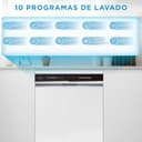 Midea Lavavajillas 60 cm+++ Blanco para 14 servicios - Lavaplatos libre instalación - Compacto con 10 Programas de Lavado integrable - Filtro Antibacterias y Programación Horaria Nuevo Modelo - 2