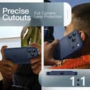 JETech Cover Opaca per iPhone 17 Pro 6,3 Pollici, Protezione Anticaduta Antiurto Grado Militare, Protezione Completa Lenti Fotocamera, Custodia Minimalista Retro Traslucido Satinato (Blu Scuro) - 7