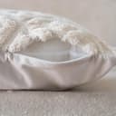 Quantum Interior by Maxland Boho-Dekokissen mit Füllung in Vintage Optik, Sofakissen Boho Style, extra weiches Wendekissen für Sofa, Bett, Büro, Kissen in Naturtönen ca 45x45 cm (Offwhite) - 5