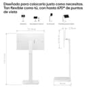 LG 32U889SA-W - Smart Monitor Swing 32", Pantalla Táctil 4K UHD (3840x2160), webOS 24, Peana Portátil y Flexible, IPS, 60Hz, HDR 10, DCI-P3 95%, USB-C, Mando a Distancia, App ThinQ, Blanco - 12