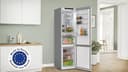 Bosch Kühl-Gefrier-Kobination 203 x 60 cm, Serie 4, KGN392I1F, 260 L Kühlen & 103 L Gefrieren, Total No Frost, längere Frische mit VitaFresh XXL, Extra leise, Gebürsteter Stahl mit AntiFingerprint - 2