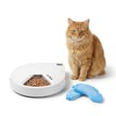 Cat Mate Futterautomat C500 (weiß, mit Kühlakkus, 4-Tage-Zeituhr, festgelegte Intervalle, bis zu fünf Futterportionen, Katzenfütterung, automatischer Futterautomat, Katzen Zubehör) 80889 - 1