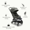 Bugaboo Butterfly Passeggino da Viaggio Ultracompatto, Piccolo e Leggero, Si Chiude in 1 Secondo, Passeggino da Città Ergonomico e Spazioso, da Neonato a Bambino, Guida Comoda, Forest Green - 3