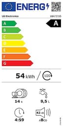 LG QuadWash DB475TXS Lavastoviglie da Incasso, a Scomparsa Totale, Serie 4, Classe A, 14 Coperti, 4 Bracci Irroratori, Vapore, Cerniere Sliding, Apertura Automatica, 3° Cestello, Wi-Fi, Acciaio - 29