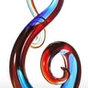 KQCK Nota Musicale Scultura in vetro Decorazioni per la casa Ornamento astratto Regalo Decorazione Artigianale,Come la Foto - 3