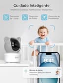 GHB Camara Vigilancia Bebe App WiFi 2K 5 Pulgadas Vigilabebes con Camara PTZ 350°/65° Detección de Movimiento/Sonido/Temperatura/Humedad Visión Nocturna 4XZoom VOX Control de Monitor y Movil - 5