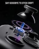 Switch 2 Pro Controller with Charging Dock, Switch Controller Wireless for Nintendo Switch 2/Lite/OLED, RGB Bluetooth Gamepad with 7 LED Colors/Hall Effect/Dual Shock/Turbo/Motion Control - Purple - 2